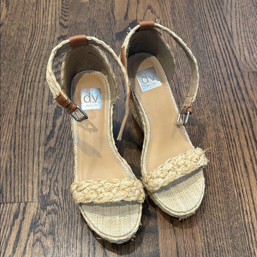 DV by Dolce Vita Tan Braided Wedges